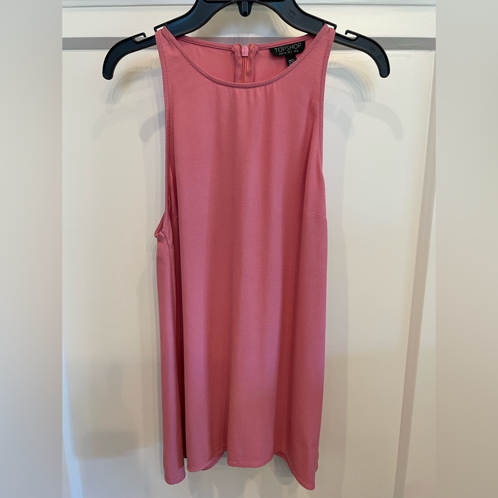 Dusty Pink Topshop Split back Tank Top US size 2
